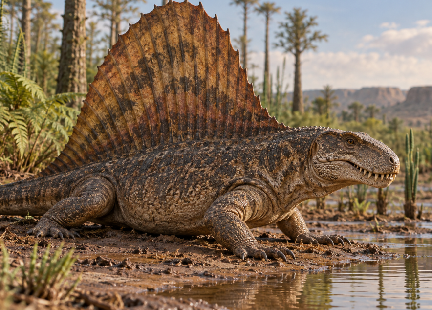 디메트로돈은 공룡이 아니다? 공룡과의 차이 쉽게 정리 1 dimetrodon permian habitat
