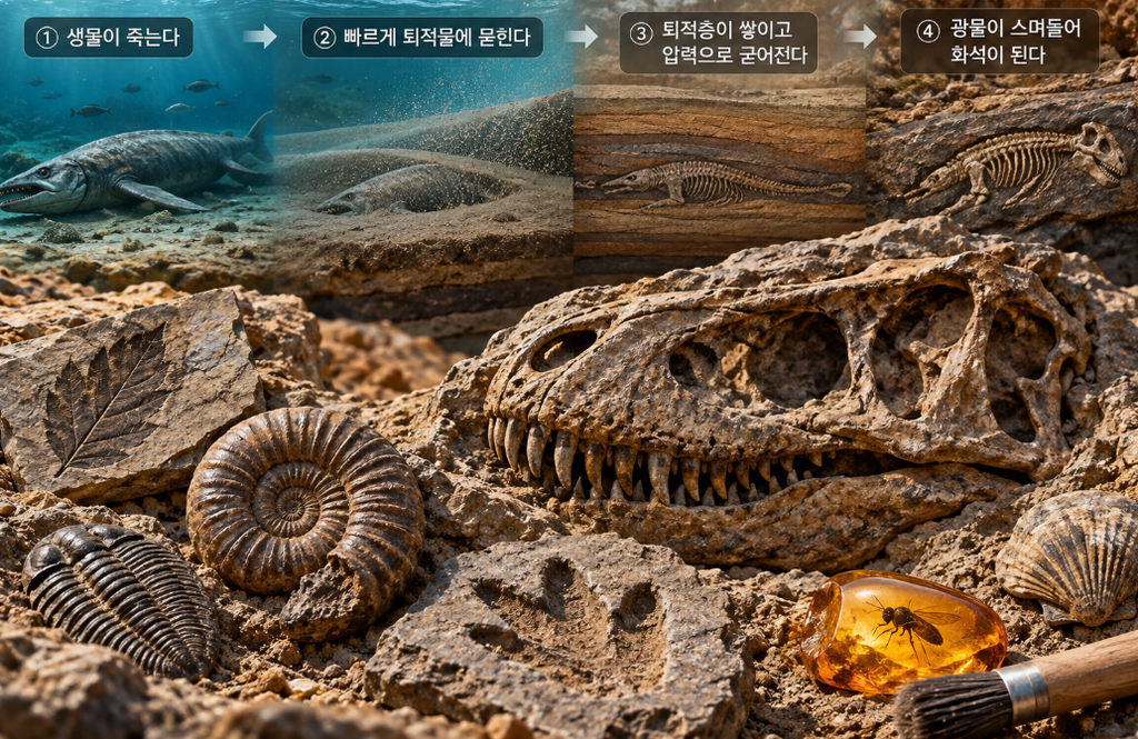 화석은 어떻게 만들어질까? 화석화 과정 쉽게 정리 1 how fossils form